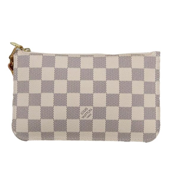 LOUIS VUITTON Damier Azur Neverfull PM Pouch Accessory Pouch LV Auth - Picture 5 of 15